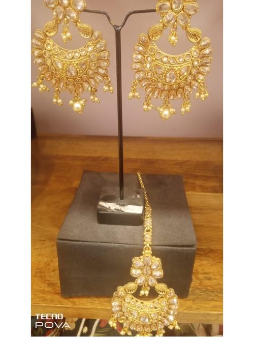 earrings mangtika set - 18410411 - Very Small Image - 1