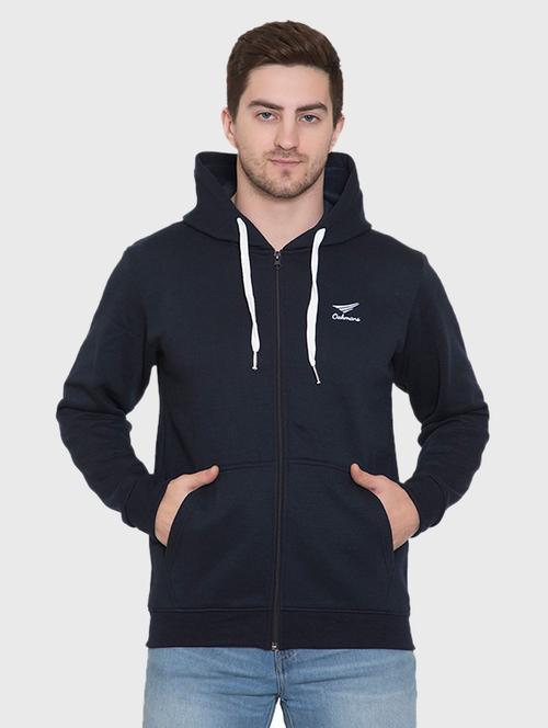 navy blue solid casual jacket - 18410688 - Very Small Image - 1