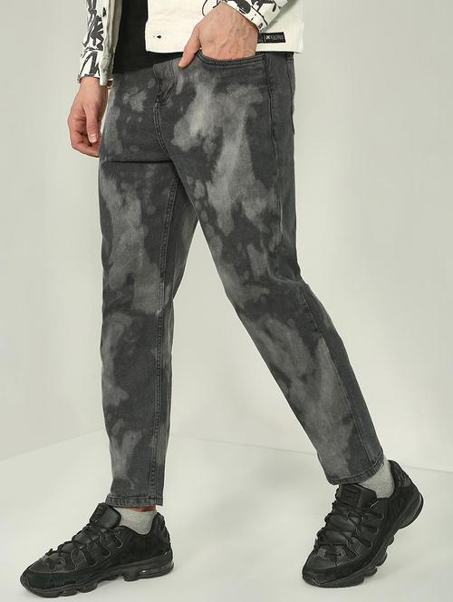 grey light washed bleached denim jean - 18410817 - Very Small Image - 1