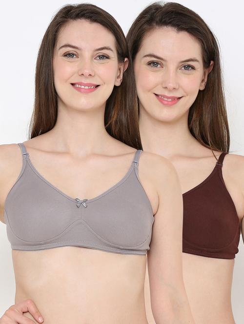 set of 2 solid regular bra - 18412299 - Very Small Image - 1