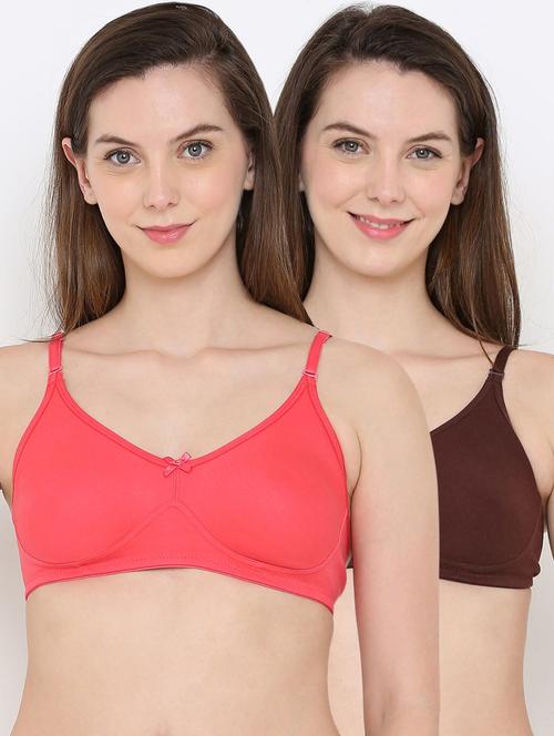 set of 2 solid regular bra - 18412302 - Very Small Image - 1