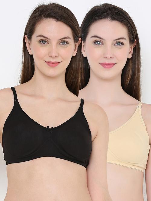 set of 2 solid regular bra - 18412303 - Very Small Image - 1