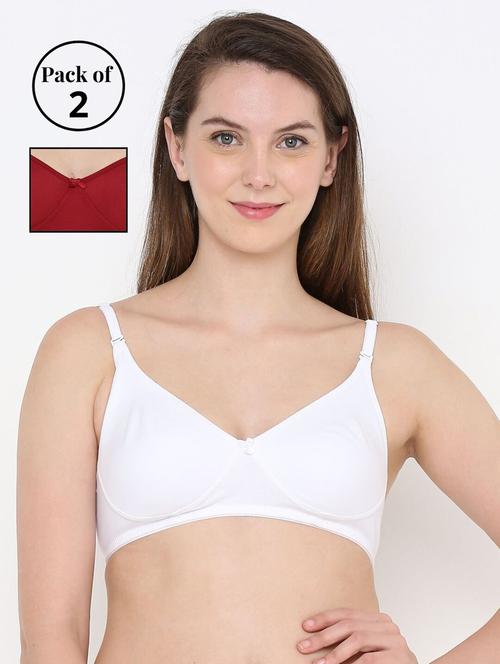 pack of 2 solid t-shirts bra - 18412340 - Very Small Image - 1