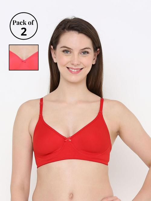 pack of 2 solid t-shirts bra - 18412363 - Very Small Image - 1