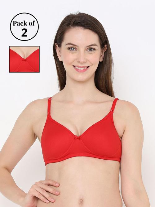 pack of 2 solid t-shirt bra - 18412374 - Very Small Image - 1