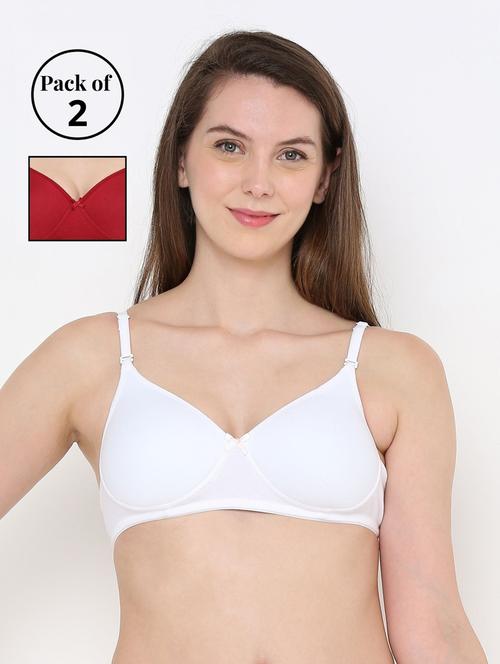 pack of 2 solid t-shirt bra - 18412379 - Very Small Image - 1