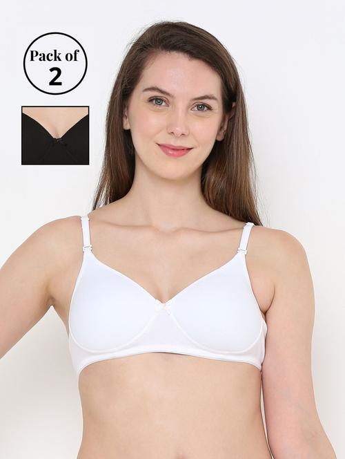 pack of 2 solid t-shirt bra - 18412380 - Very Small Image - 1