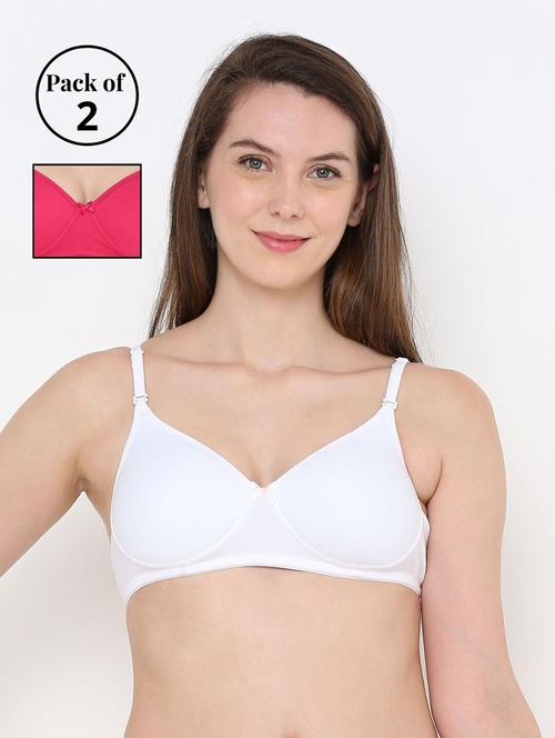 pack of 2 solid t-shirt bra - 18412384 - Very Small Image - 1