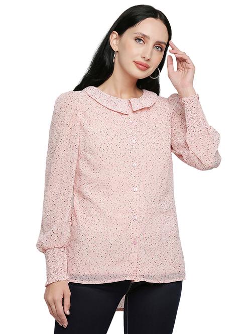 pink printed regular shirt - 18413239 - Very Small Image - 1
