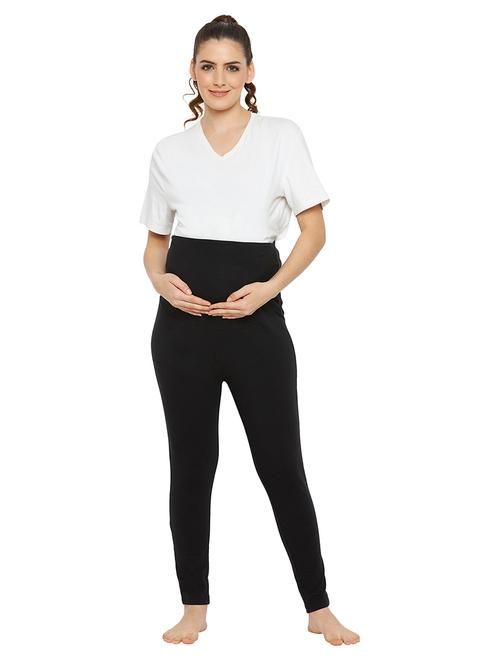 high rise solid maternity wear trouser - 18414091 - Very Small Image - 1