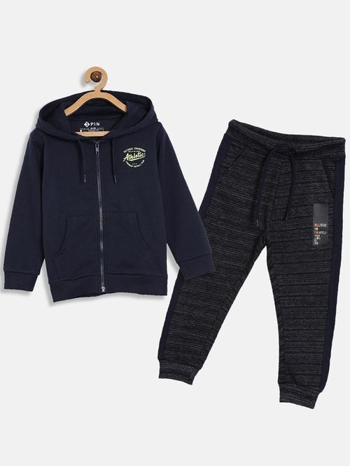 hooded neck printed full length set - 18414210 - Very Small Image - 1
