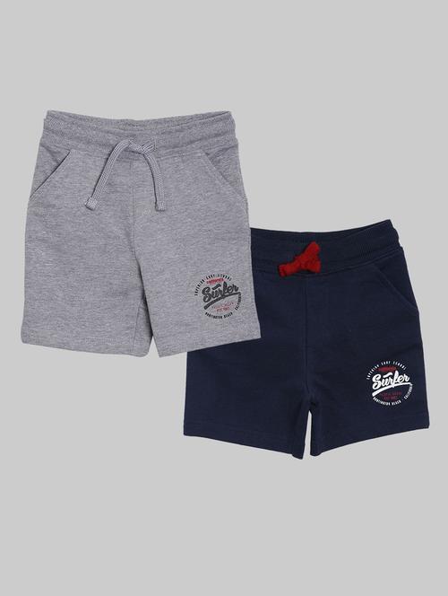 pack of 2 solid shorts - 18414311 - Very Small Image - 1