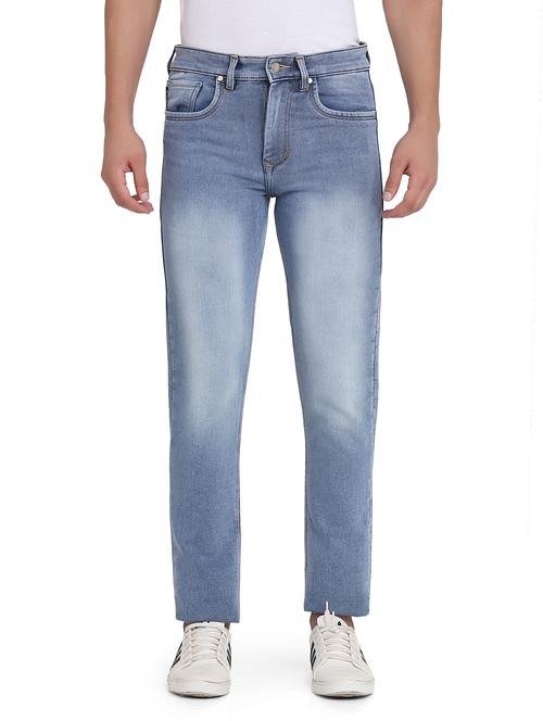 mens straight fit plain jeans - 18414759 - Very Small Image - 1