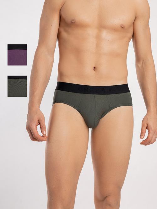 set of 2 solid hipster brief - 18415568 - Very Small Image - 1