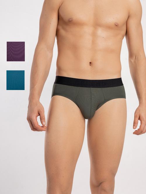 set of 3 solid hipster brief - 18415577 - Very Small Image - 1