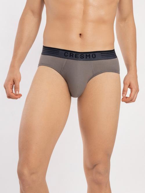 grey solid hipster brief - 18415581 - Very Small Image - 1