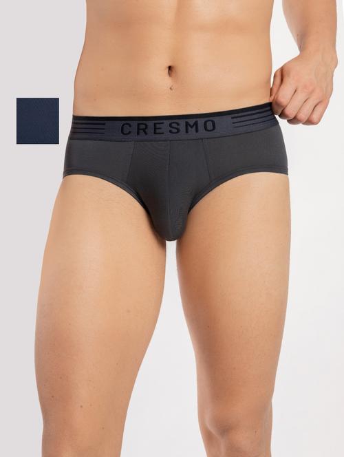 set of 2 solid hipster brief - 18415584 - Very Small Image - 1