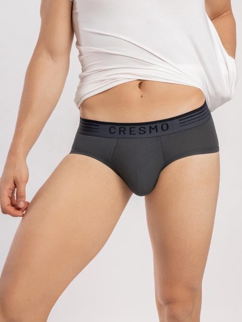 grey solid hipster brief - 18415592 - Very Small Image - 1