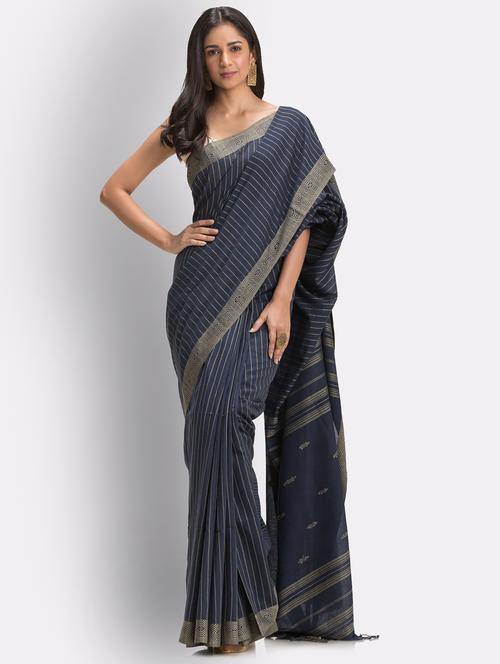 handloom jamdani saree - 18416906 - Very Small Image - 1