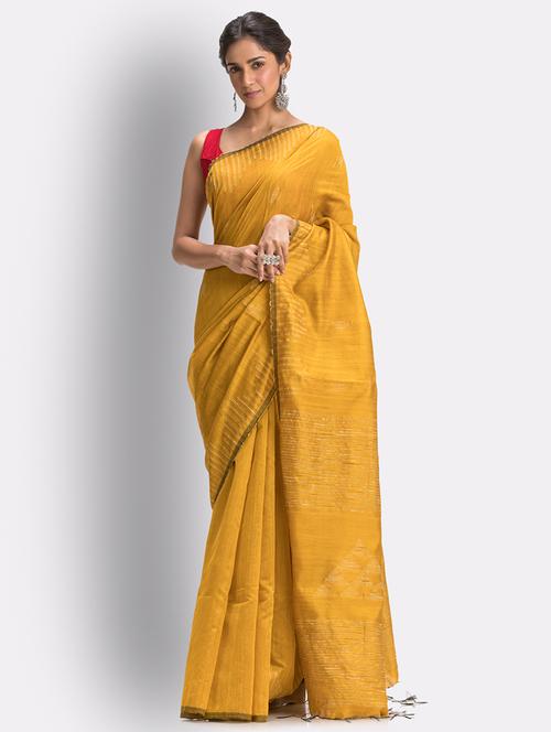 handloom jamdani saree with blouse - 18416938 - Very Small Image - 1