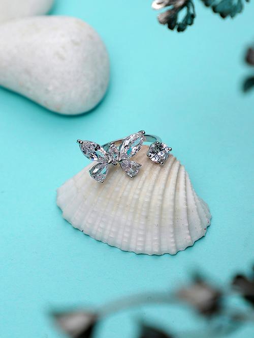 silver finger ring - 18417040 - Very Small Image - 1