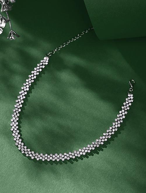 crystal choker necklace - 18417304 - Very Small Image - 1