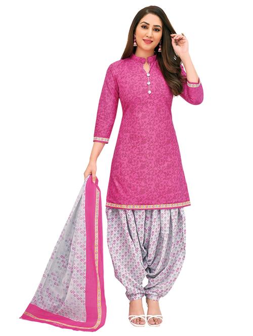 pink cotton suit set - 18417458 - Very Small Image - 1