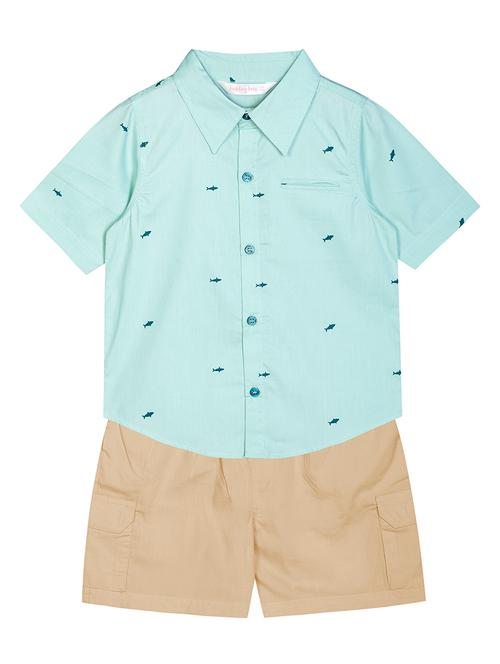 blue printed twin set - 18417833 - Very Small Image - 1