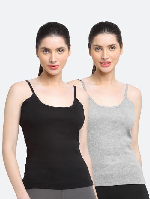pack of 2 solid camisoles - 18418091 - Very Small Image - 1