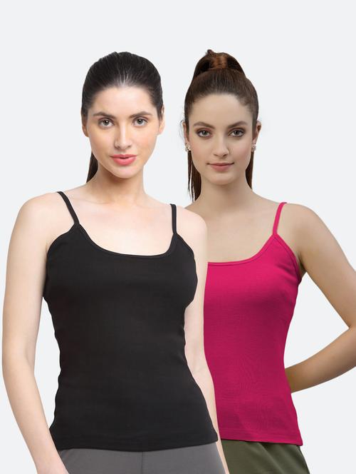 pack of 2 solid camisoles - 18418094 - Very Small Image - 1