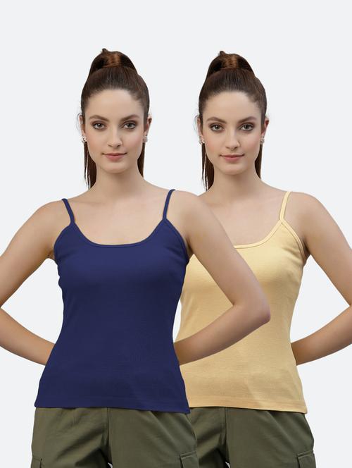 pack of 2 solid camisoles - 18418146 - Very Small Image - 1