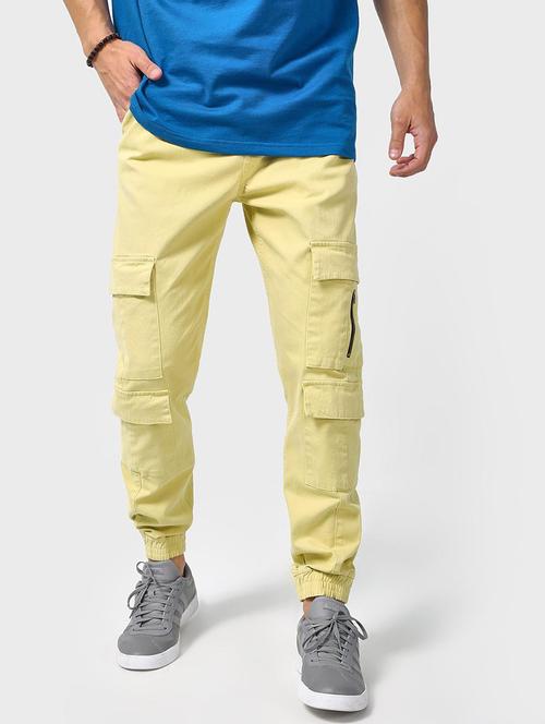 green solid jogger - 18418323 - Very Small Image - 1