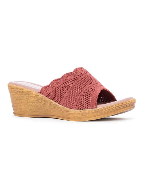 pink fabric slip on sandals - 18418871 - Very Small Image - 1