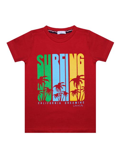 red printed t-shirt - 18418999 - Very Small Image - 1