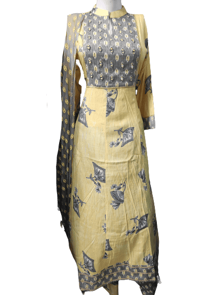 kurti dupatta pant - 18419279 - Very Small Image - 1
