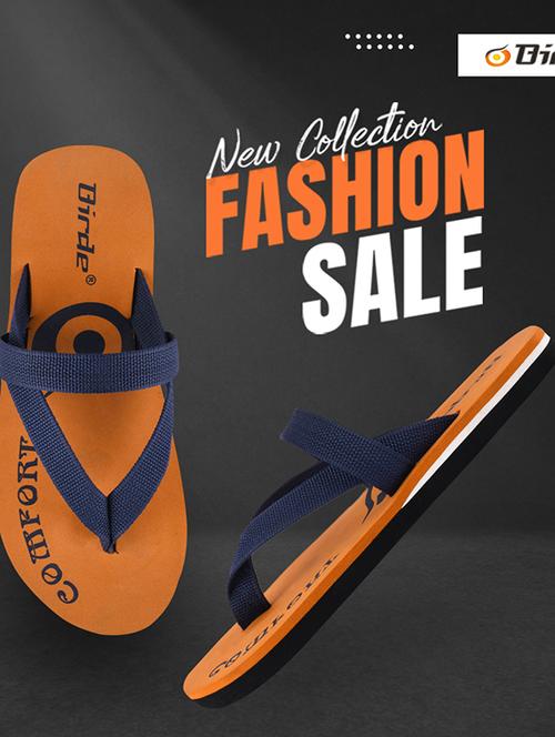 orange toe separator flip flop - 18419902 - Very Small Image - 1