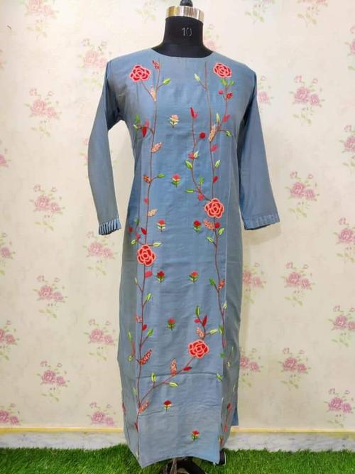 women casual cotton kurta - 18420330 - Very Small Image - 1