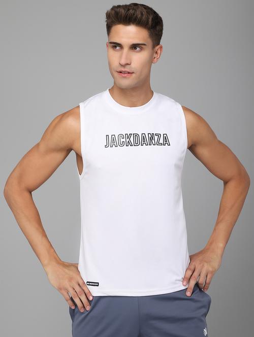 white chest-printed vest - 18420377 - Very Small Image - 1