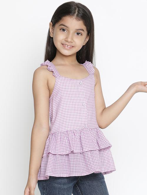 purple solid layered top - 18420492 - Very Small Image - 1