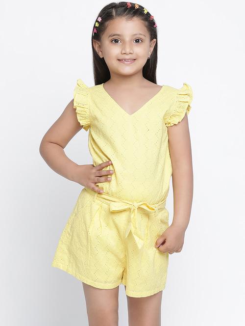 yellow solid jump suit - 18420497 - Very Small Image - 1