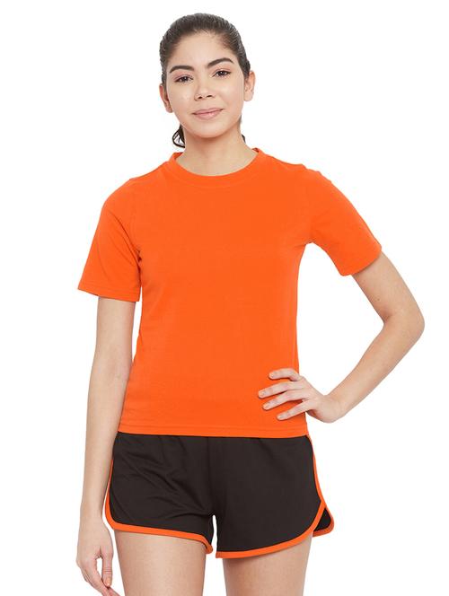 round neck solid nightwear shorts set - 18421032 - Very Small Image - 1