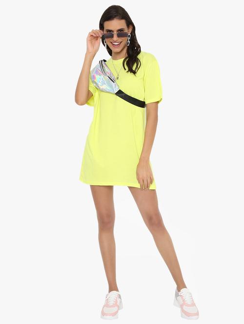 crew neck solid long t-shirt - 18421803 - Very Small Image - 1