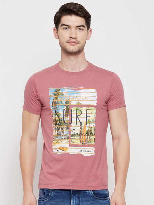 pink front print t-shirt - 18422158 - Very Small Image - 1