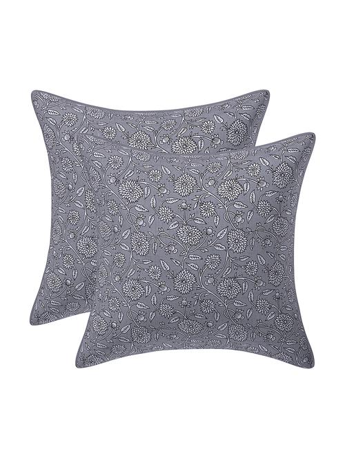 texstylehome pure cotton reversible jaipuri print 24x24 inches cushion cover - 18422319 - Very Small Image - 1