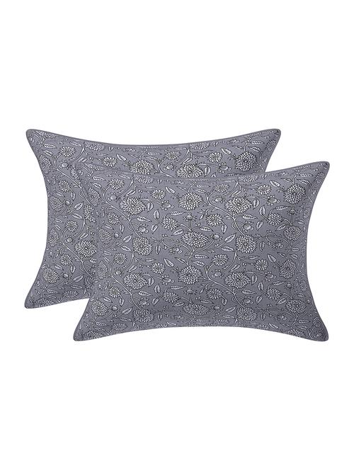 texstylehome pure cotton reversible jaipuri print 12x18 inches cushion pillow cover - 18422324 - Very Small Image - 1