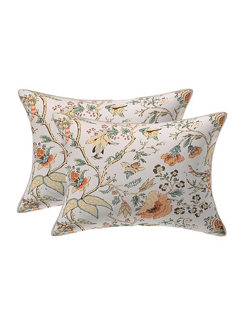 texstylehome pure cotton reversible jaipuri print 12x18 inches cushion pillow cover - 18422326 - Very Small Image - 1