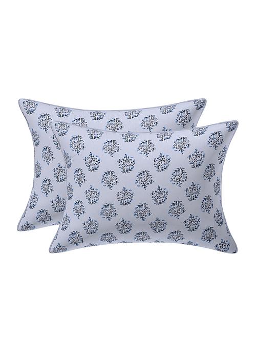 texstylehome pure cotton reversible jaipuri print 12x18 inches cushion pillow cover - 18422328 - Very Small Image - 1