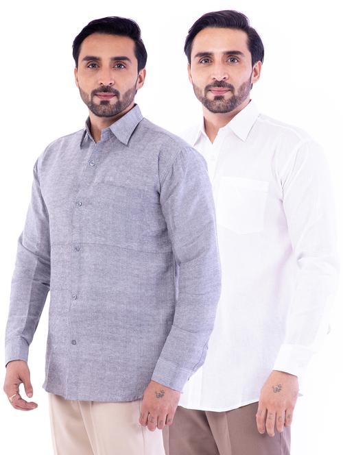 mens printed casual shirt - 18423052 - Very Small Image - 1