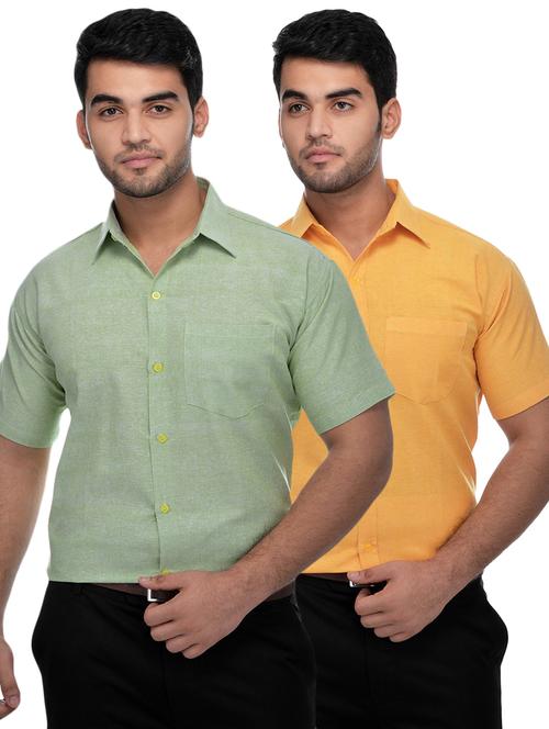 mens solids formal shirt - 18423193 - Very Small Image - 1
