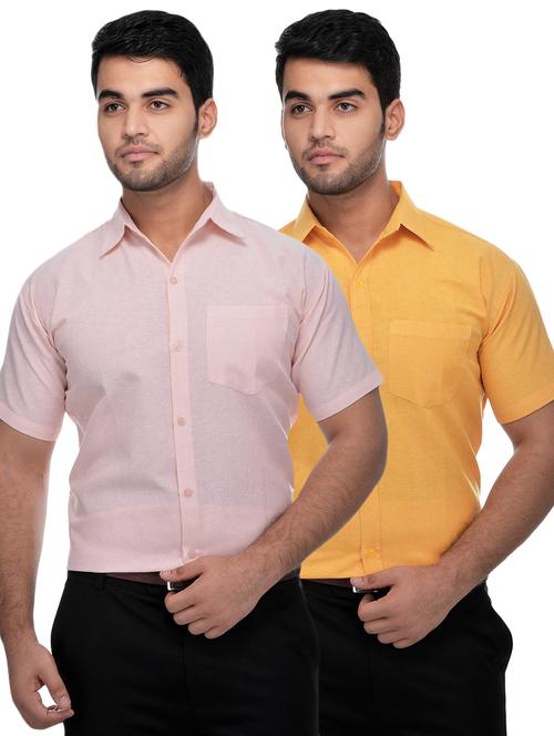mens solids formal shirt - 18423194 - Very Small Image - 1